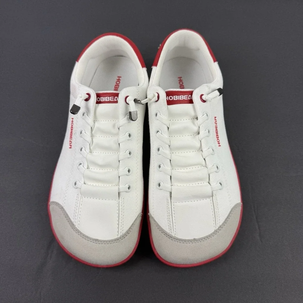 Hobibear Barefoot Shoes 40 Red White Minimalist Womens 9 Mens 8‎ Sneaker New